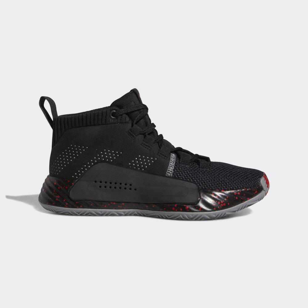 Adidasi Baschet Adidas Dame 5 Baieti Romania - Negrii/Gri BB8062